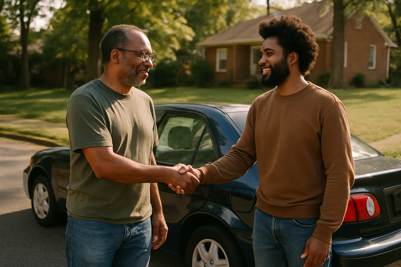 Vehicle donation moment in Birmingham